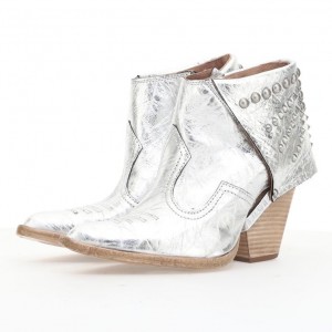 A.S.98 Blondie Ankle boots Damen Silber | AT-SYCR31576