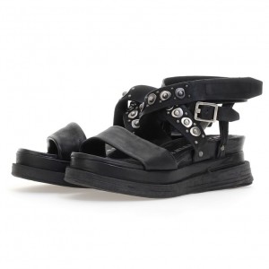 A.S.98 Ladonna Sandalen Damen Schwarz | AT-WSRN59830