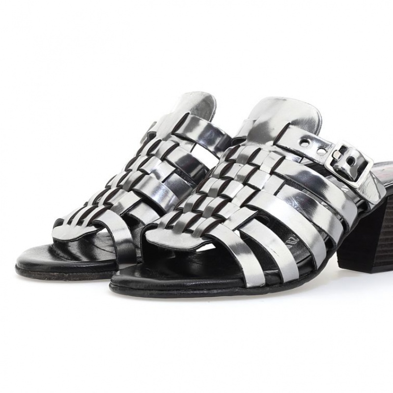 A.S.98 Abigayle Sandalen Damen Silber | AT-ESDJ34980