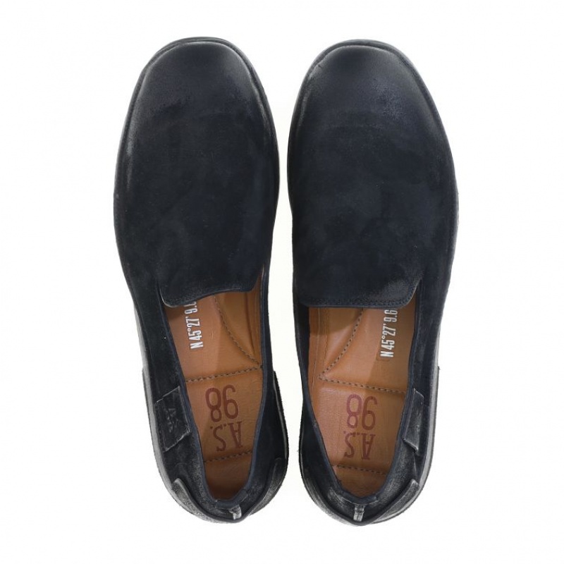 A.S.98 Alberic flat shoes Herren Schwarz | AT-AIEF12035