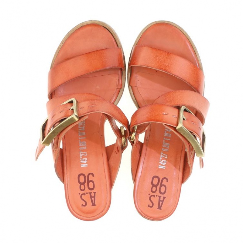 A.S.98 Bernardine Sandalen Damen Orange | AT-GJUB08493