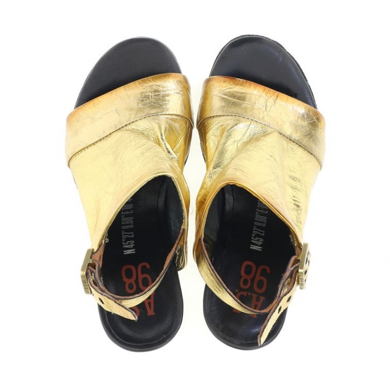 A.S.98 Bertha Sandalen Damen Gold | AT-GDBL53087