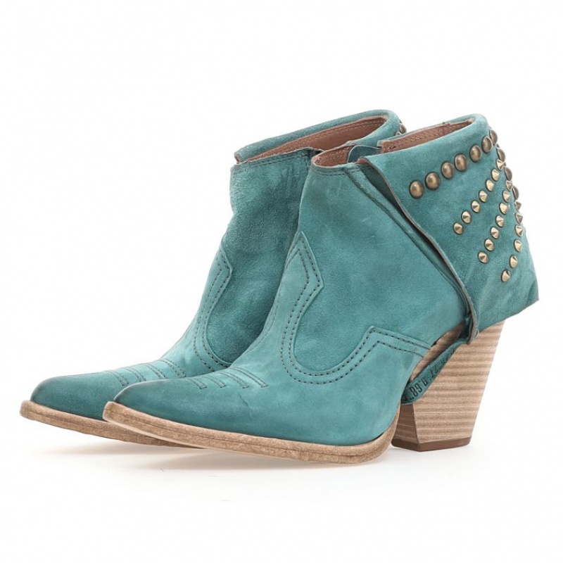 A.S.98 Blondie Ankle boots Damen Grün | AT-TYUK87561