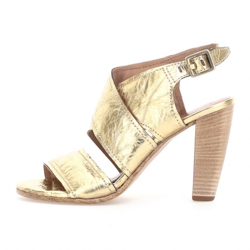 A.S.98 Chastity Sandalen Damen Gold | AT-JLTA60958