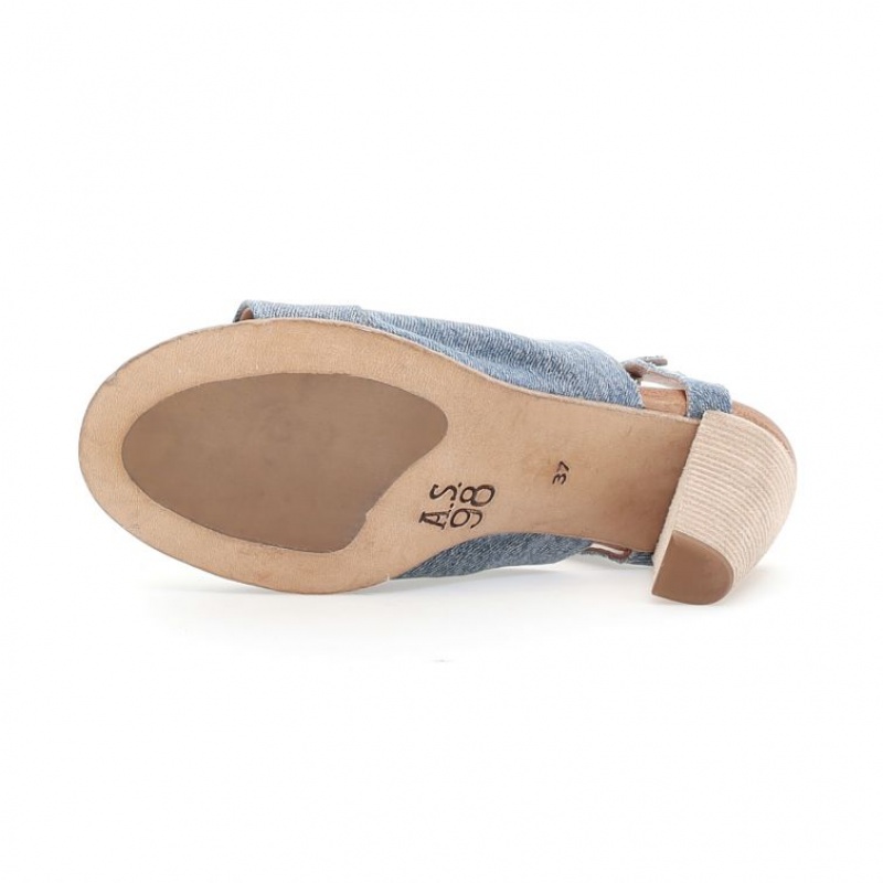 A.S.98 Clarise Sandalen Damen Blau | AT-QITR26375