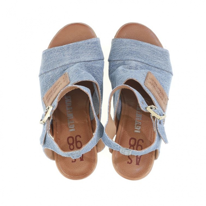 A.S.98 Clarise Sandalen Damen Blau | AT-QITR26375