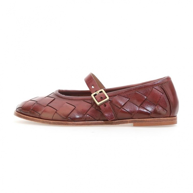 A.S.98 Janae flat shoes Damen Bordeaux | AT-ECJB37602