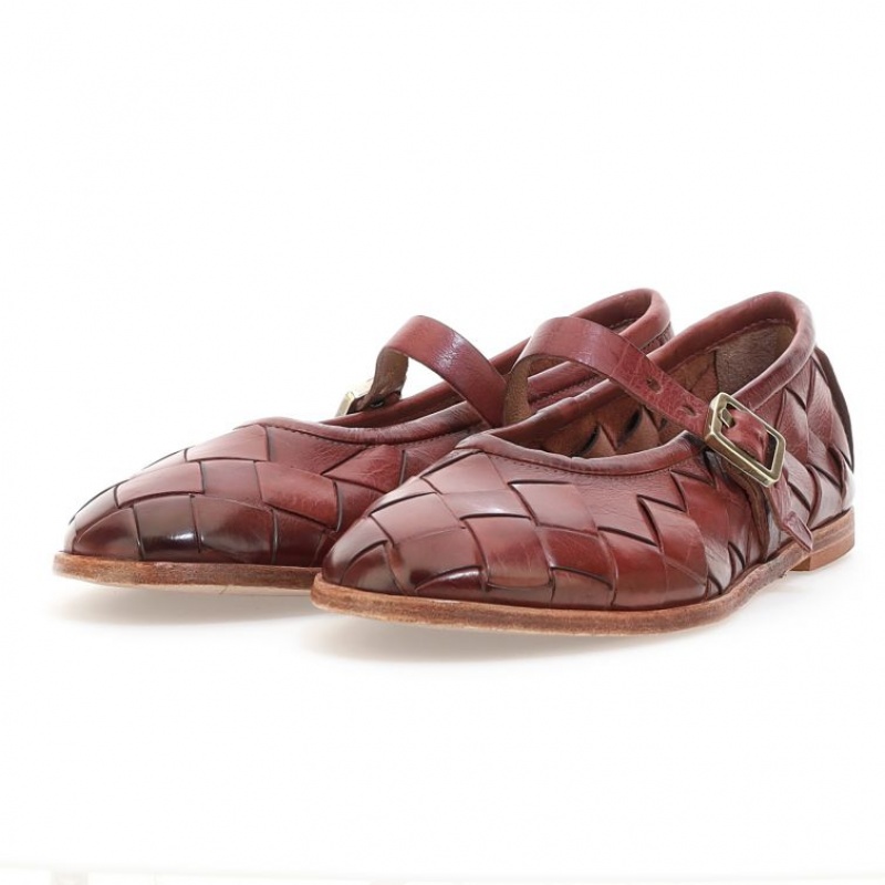 A.S.98 Janae flat shoes Damen Bordeaux | AT-ECJB37602