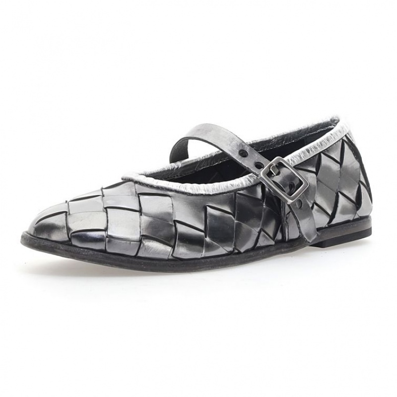 A.S.98 Janae flat shoes Damen Silber | AT-AMRS75306