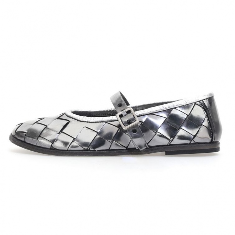 A.S.98 Janae flat shoes Damen Silber | AT-AMRS75306