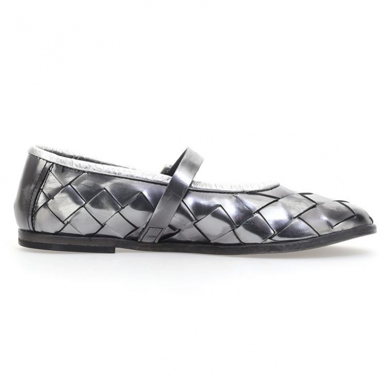 A.S.98 Janae flat shoes Damen Silber | AT-AMRS75306