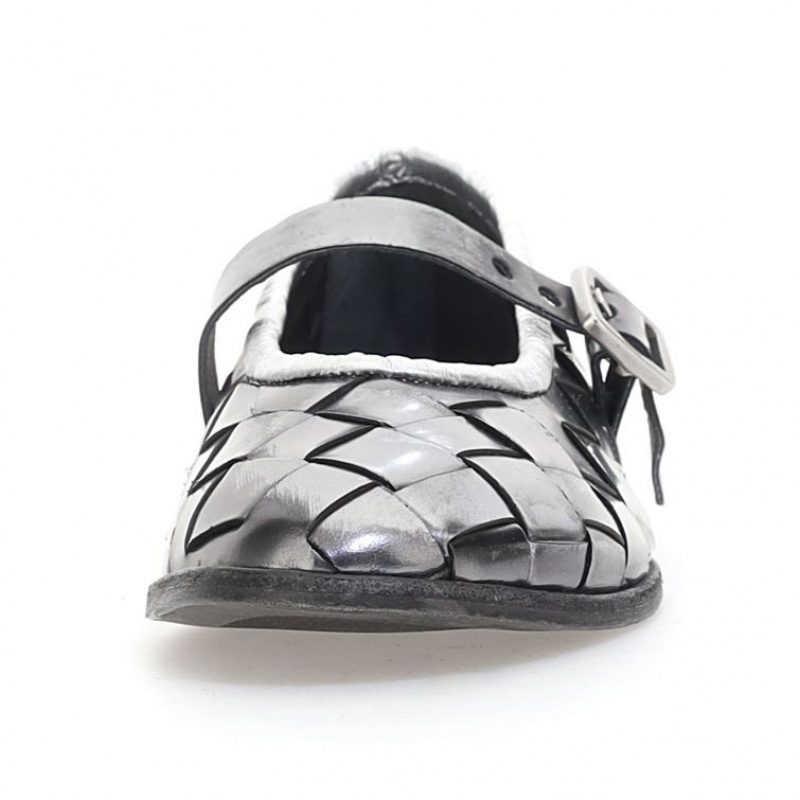 A.S.98 Janae flat shoes Damen Silber | AT-AMRS75306