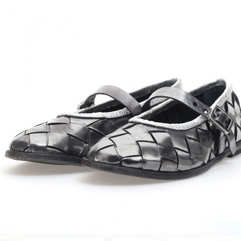 A.S.98 Janae flat shoes Damen Silber | AT-AMRS75306