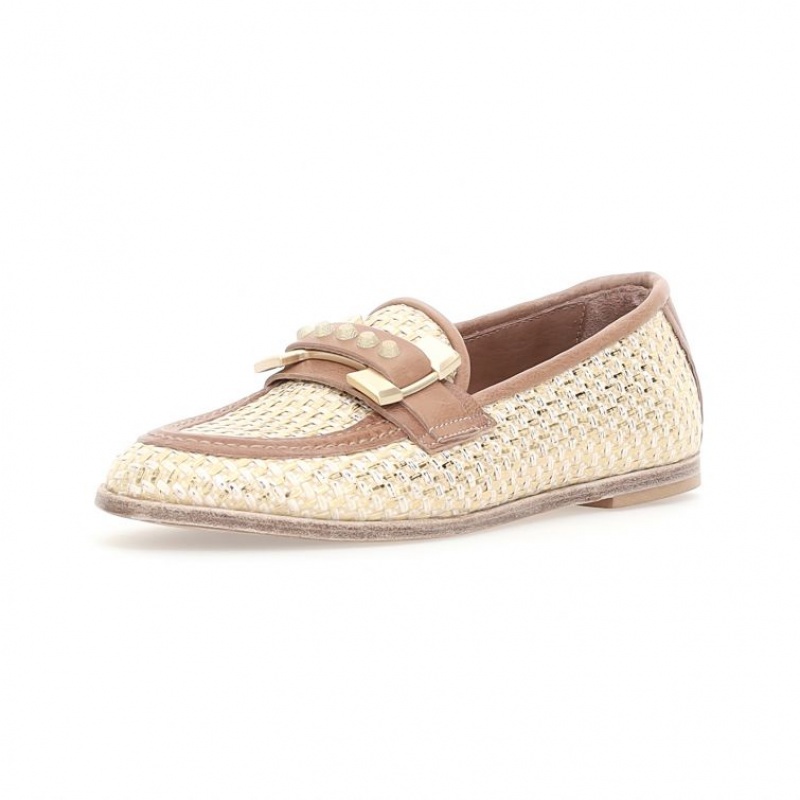 A.S.98 Janele flat shoes Damen Gold | AT-AYZP62097