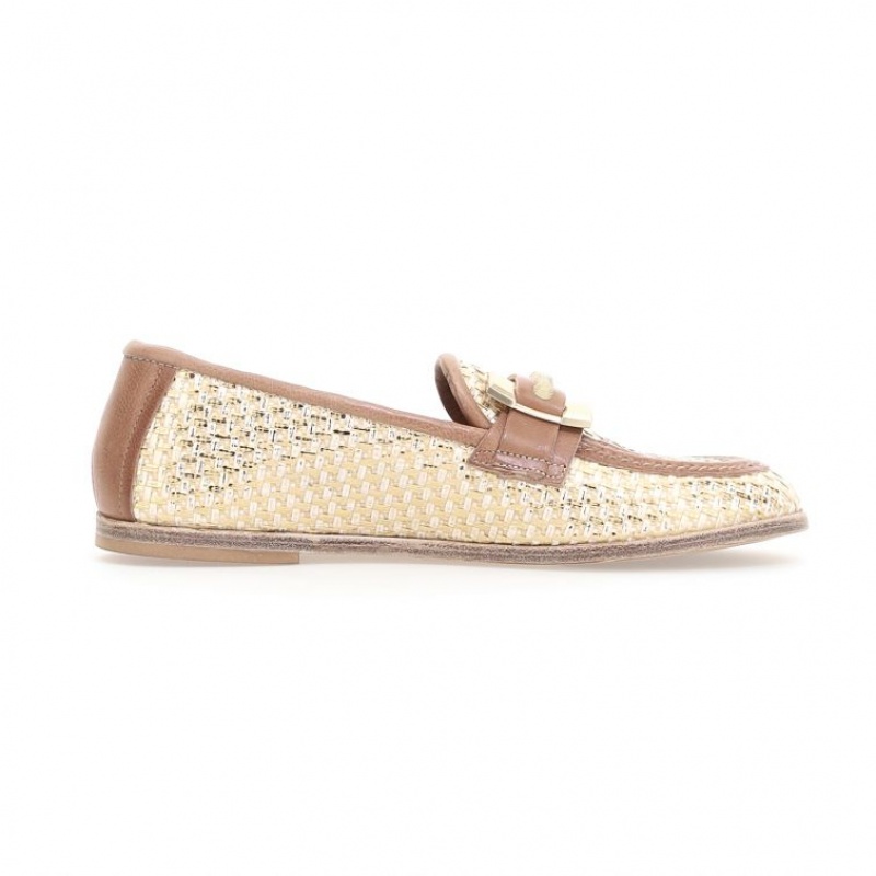 A.S.98 Janele flat shoes Damen Gold | AT-AYZP62097