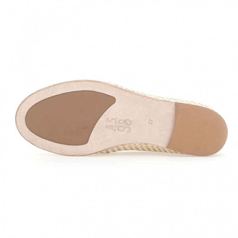 A.S.98 Janele flat shoes Damen Gold | AT-AYZP62097