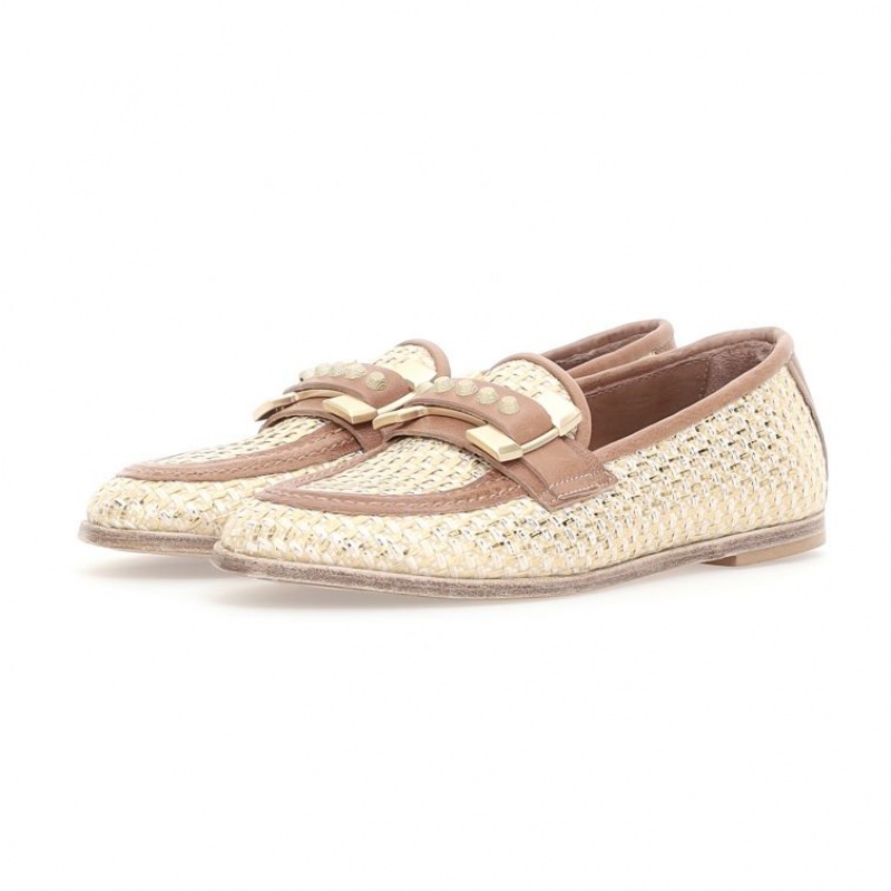 A.S.98 Janele flat shoes Damen Gold | AT-AYZP62097