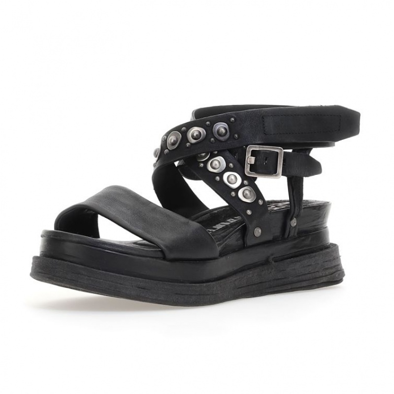 A.S.98 Ladonna Sandalen Damen Schwarz | AT-WSRN59830