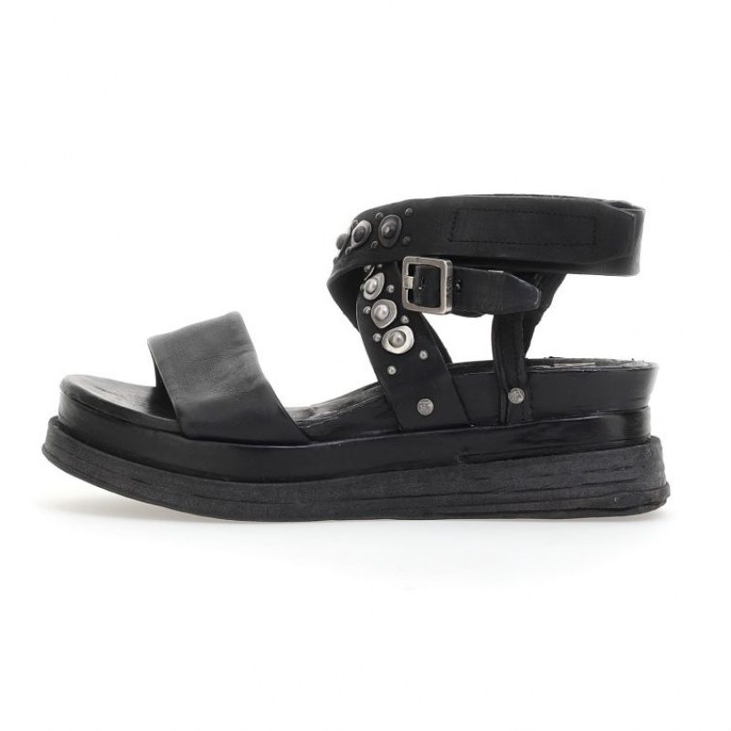 A.S.98 Ladonna Sandalen Damen Schwarz | AT-WSRN59830