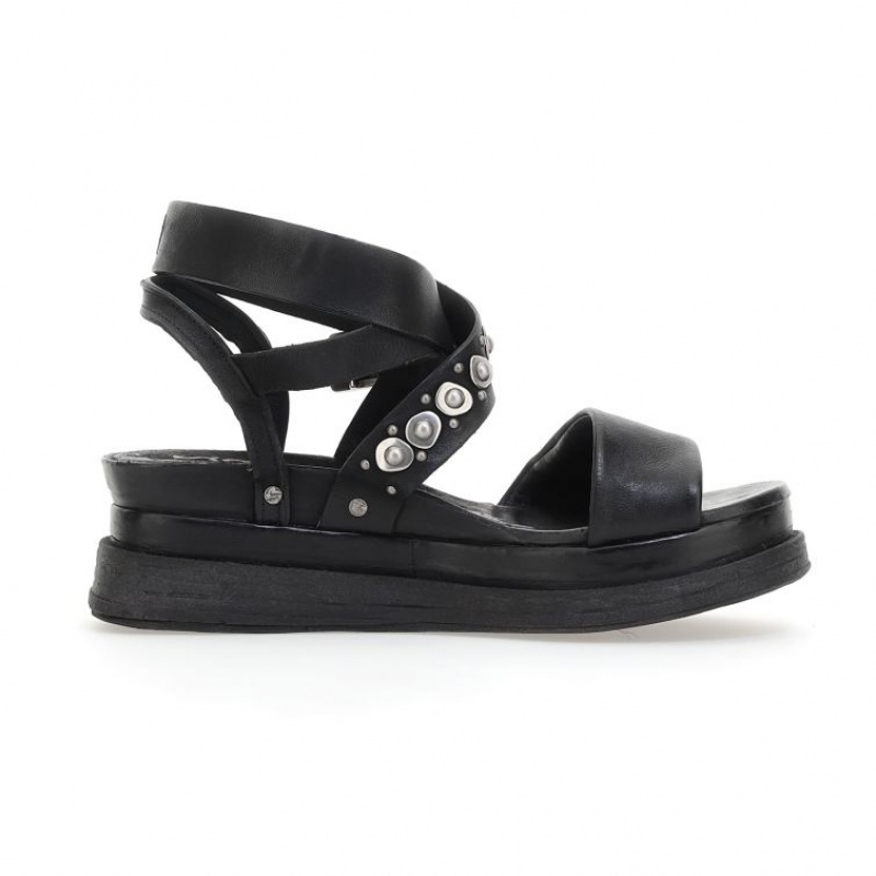 A.S.98 Ladonna Sandalen Damen Schwarz | AT-WSRN59830