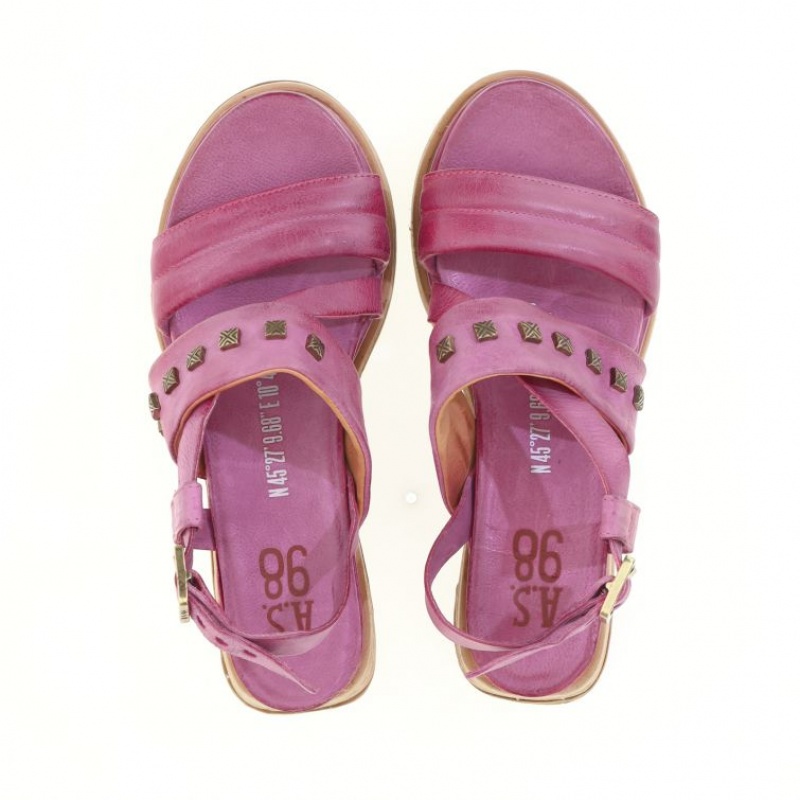 A.S.98 Lalla Sandalen Damen Fuchsie | AT-EPOI57219