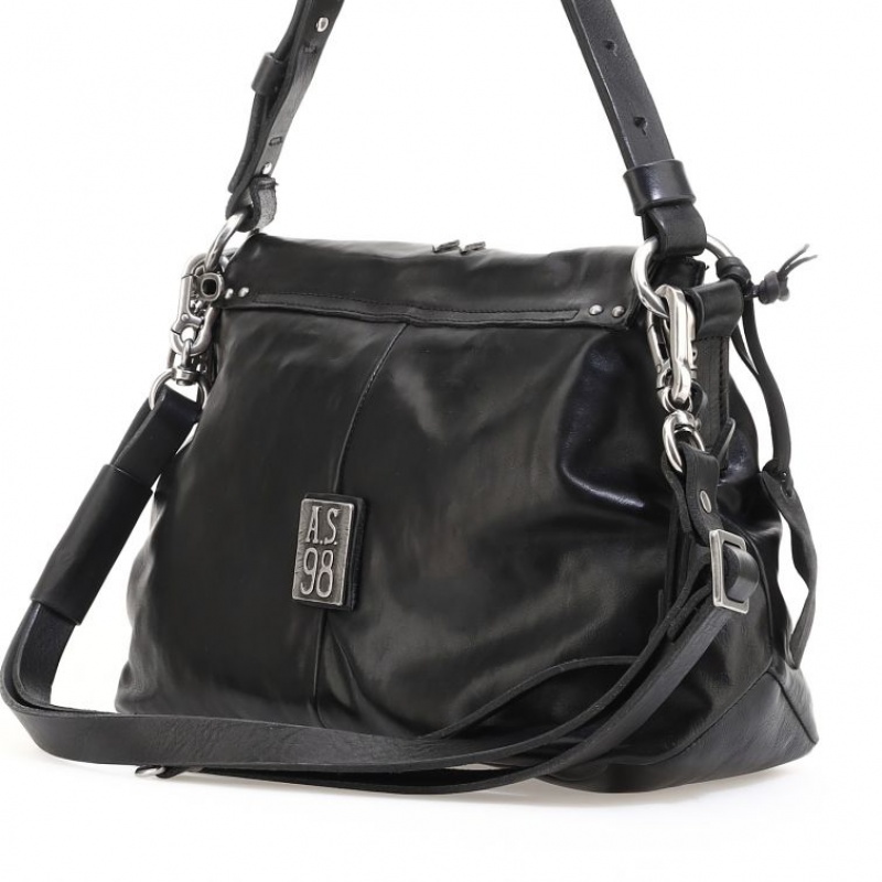 A.S.98 Lory Taschen Damen Schwarz | AT-CWYQ52793