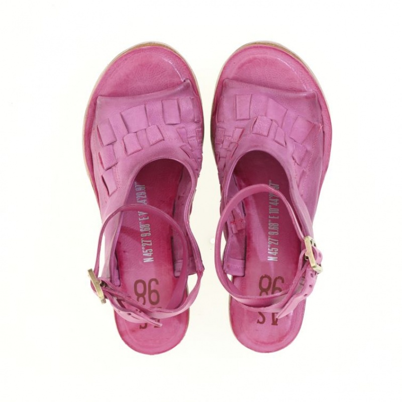 A.S.98 Nan Sandalen Damen Fuchsie | AT-JXMV85164