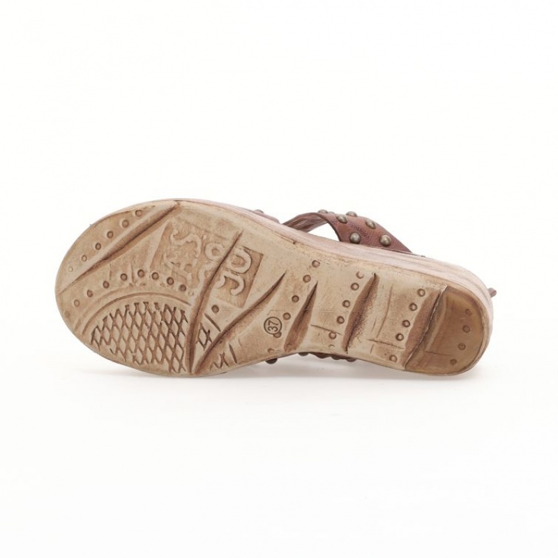 A.S.98 Normand Sandalen Damen Khaki | AT-YUWR73964