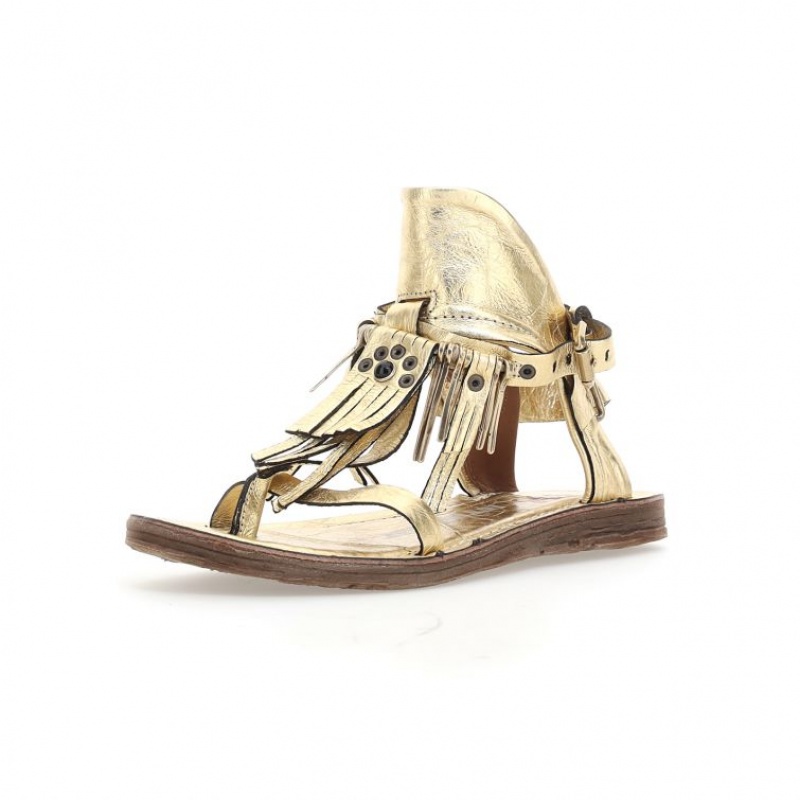 A.S.98 Reina Sandalen Damen Gold | AT-YDAR28539