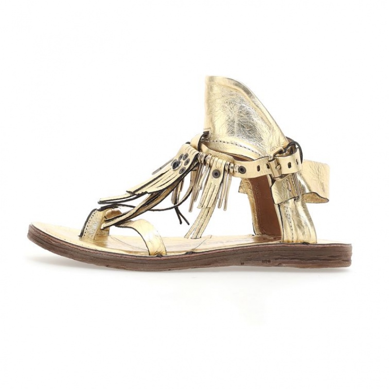 A.S.98 Reina Sandalen Damen Gold | AT-YDAR28539