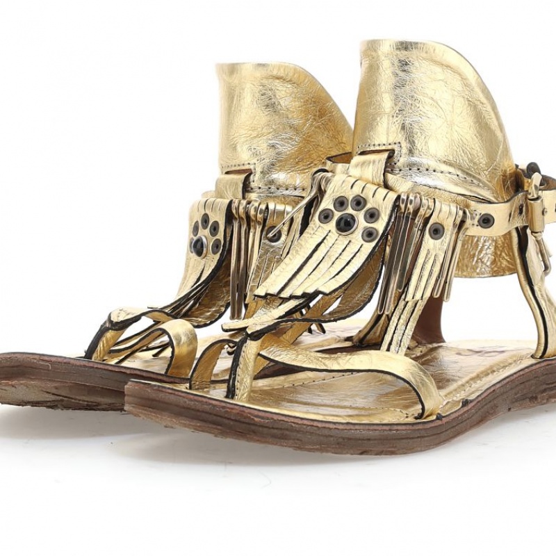 A.S.98 Reina Sandalen Damen Gold | AT-YDAR28539