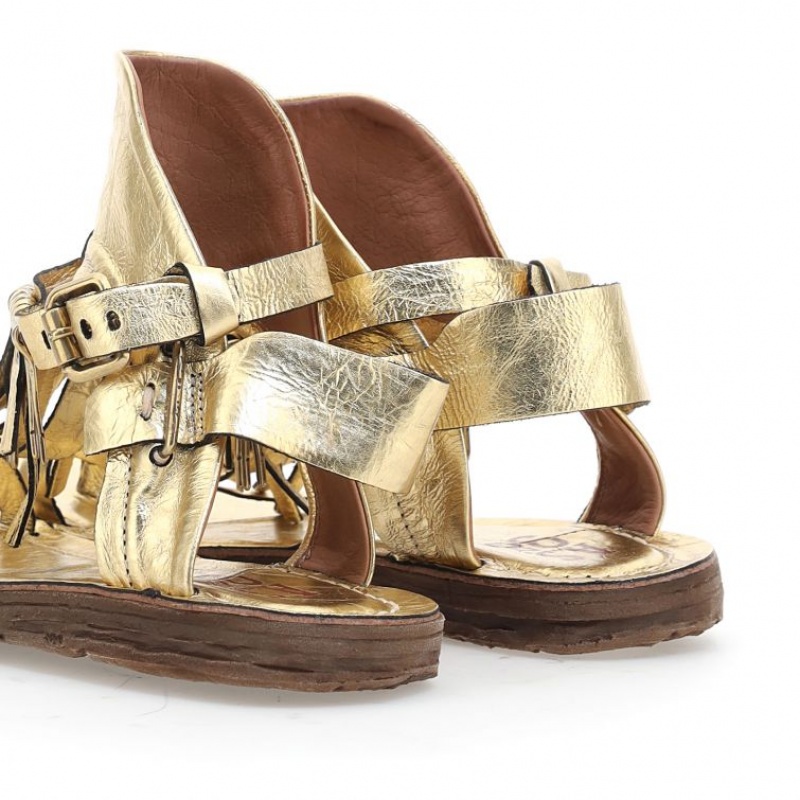 A.S.98 Reina Sandalen Damen Gold | AT-YDAR28539