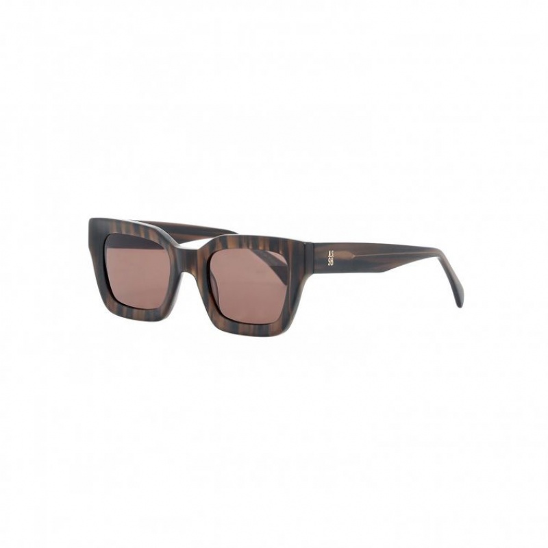 A.S.98 Ronnie Sonnenbrille Damen Braun | AT-OEMD93206