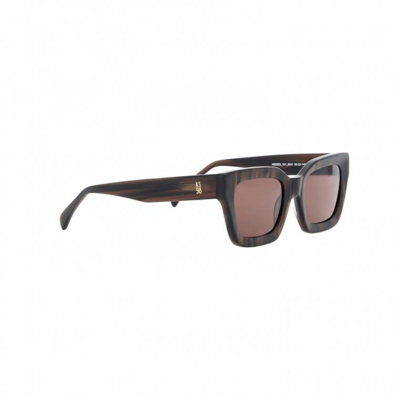 A.S.98 Ronnie Sonnenbrille Damen Braun | AT-OEMD93206