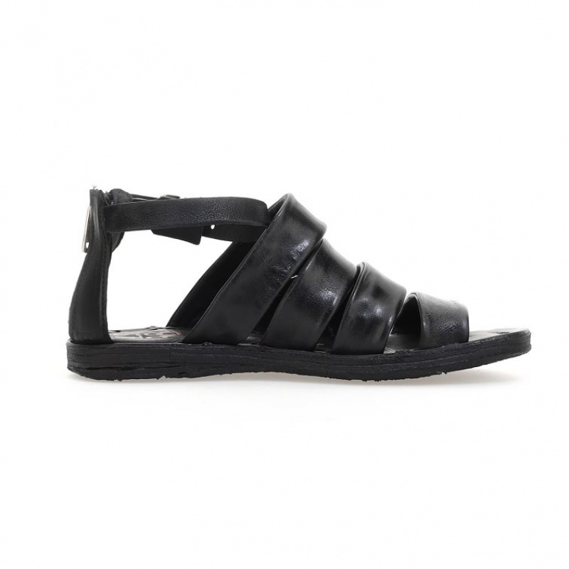 A.S.98 Ros Sandalen Damen Schwarz | AT-JAGQ41572