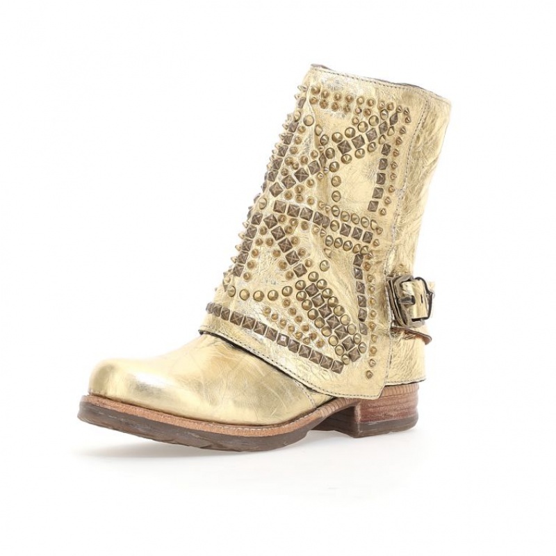 A.S.98 Shana Ankle boots Damen Gold | AT-DXQP95713