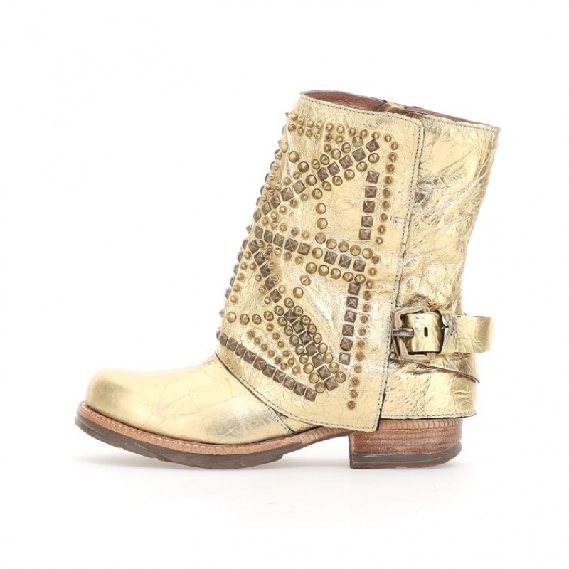 A.S.98 Shana Ankle boots Damen Gold | AT-DXQP95713