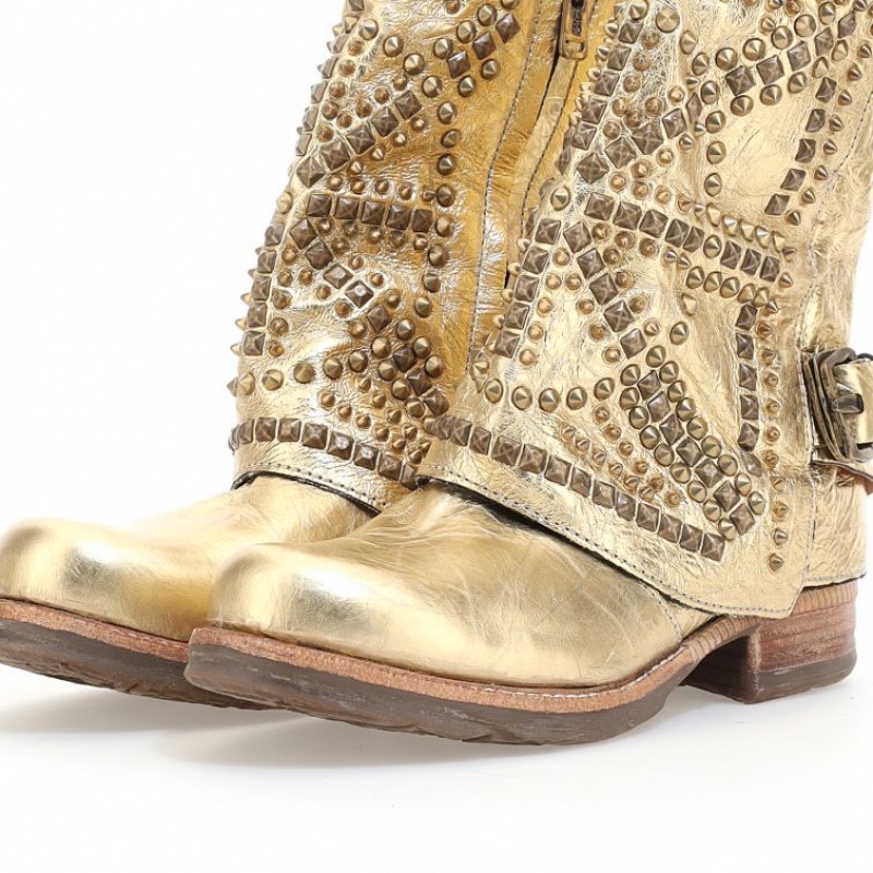 A.S.98 Shana Ankle boots Damen Gold | AT-DXQP95713