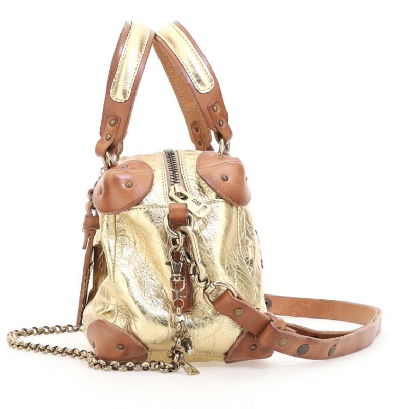 A.S.98 Siena Taschen Damen Gold | AT-TZEL05381