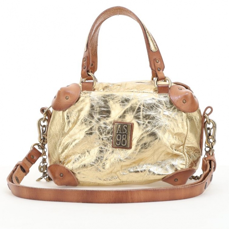 A.S.98 Siena Taschen Damen Gold | AT-TZEL05381