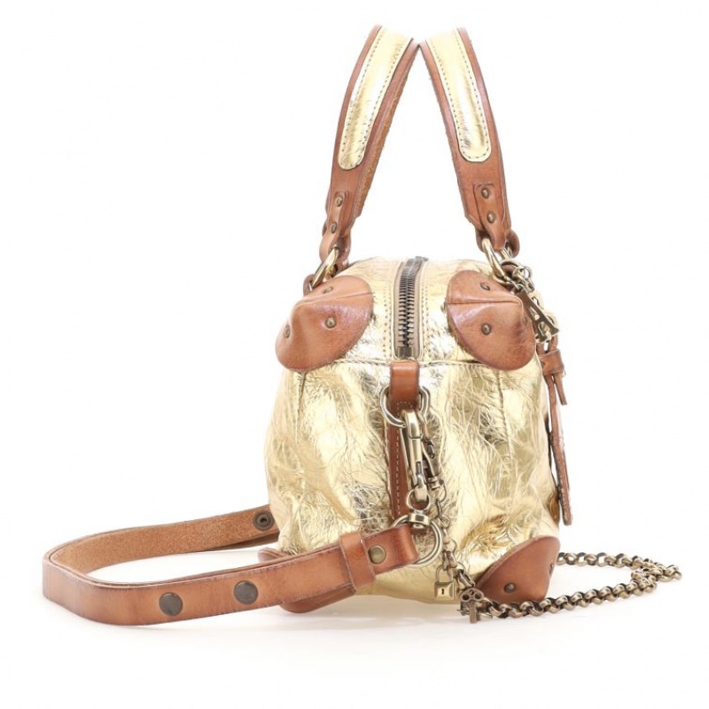 A.S.98 Siena Taschen Damen Gold | AT-TZEL05381