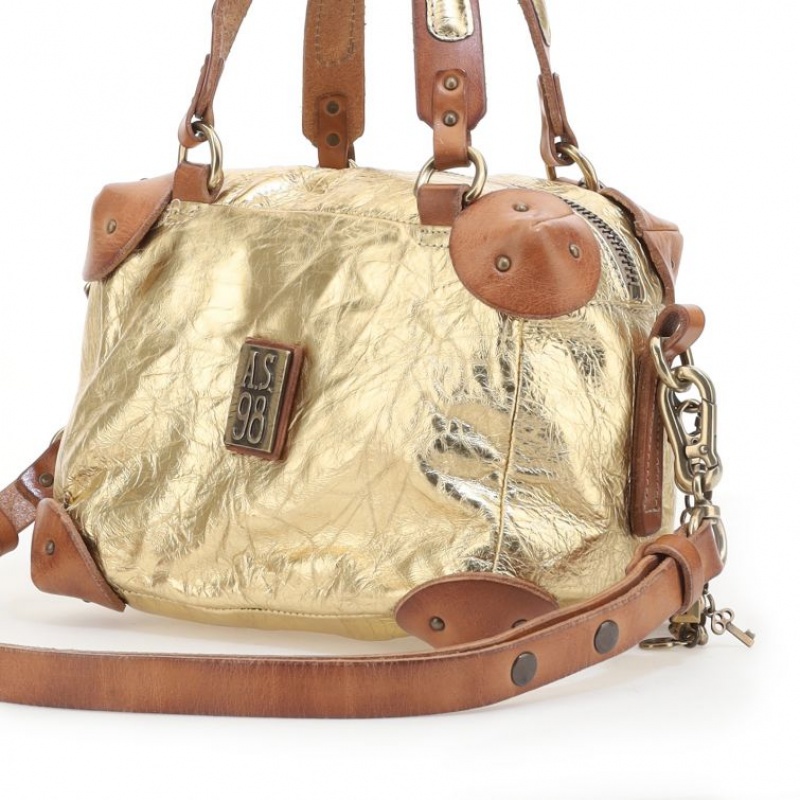 A.S.98 Siena Taschen Damen Gold | AT-TZEL05381