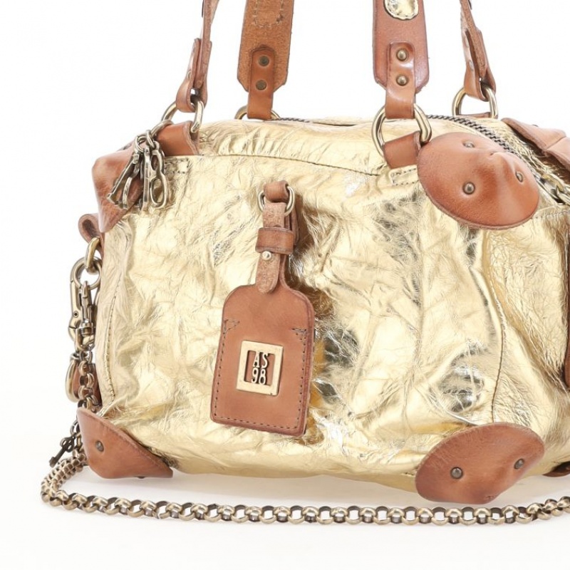 A.S.98 Siena Taschen Damen Gold | AT-TZEL05381